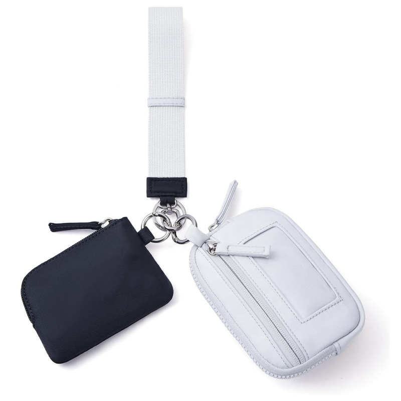 Nuevo cross-border impermeable nylon ultra ligero damas simple bolso de cambio de mano 2 - en - 1 anti-perdida de tarjetas llavero