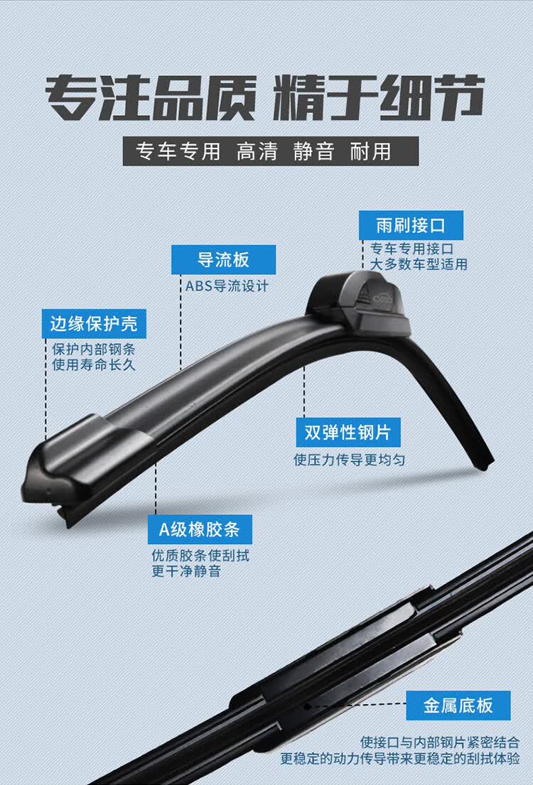 Suitable for Cadillac XT4/XT5/XT6 wipers, original factory wiper blades for 16-26 model cars