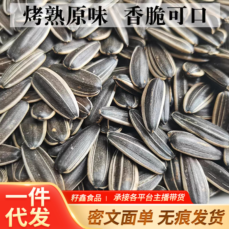新货现炒瓜子袋装500g大颗粒葵花籽内蒙特产大颗粒追剧零食办公室
