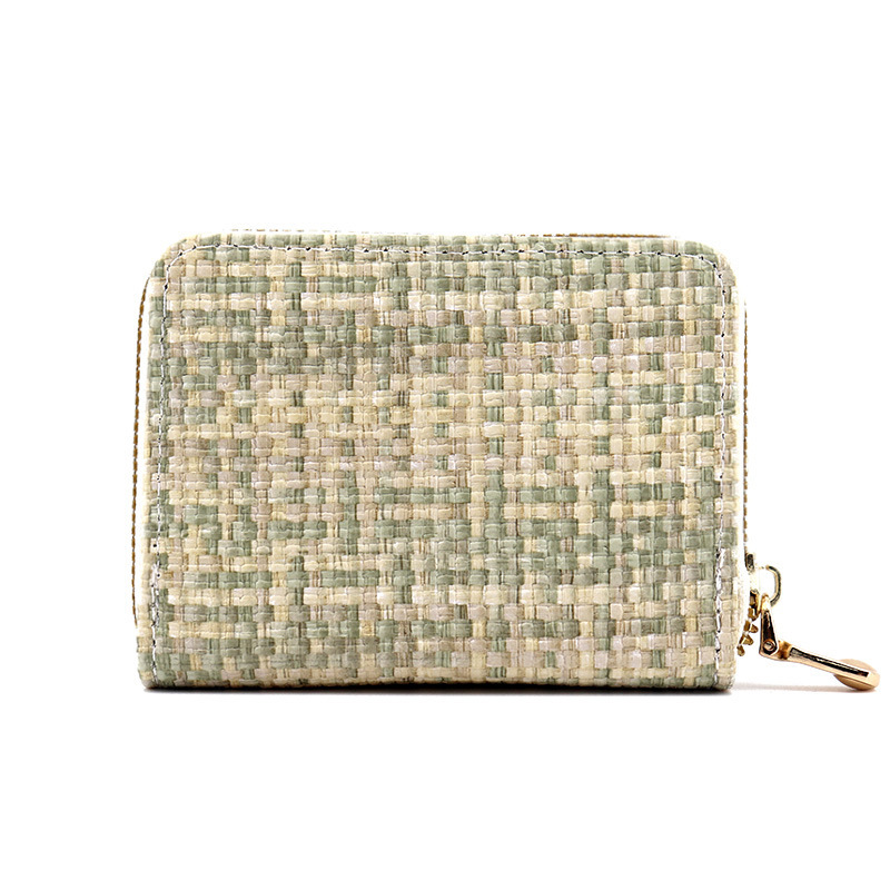 Nueva bolsa de tarjetas de tejido para mujeres de moda europea y americana portaje de tarjetas de órgano bolso de cambio multi-tarjeta de tarjetas de gran capacidad tarjeta de crédito