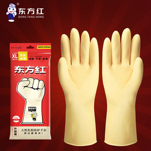 Dongfanghong Household Gloves Washing Durable Kitchen Cleaning Household Work Washing Clothes Latex Waterproof Sticker Hand Beef Tendon