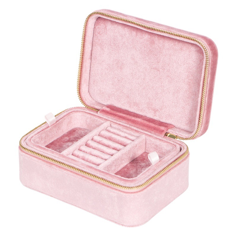 En stock producto superior meichuang caja de joyería para niños al por mayor de doble capa caja de almacenamiento para niñas niña princesa portátil