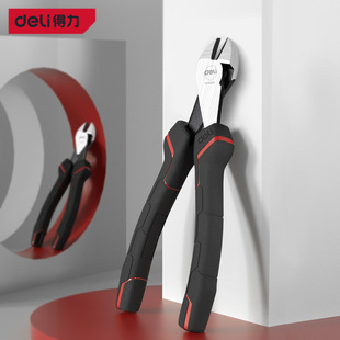 Deli Tools Professional Labor-saving Big Head Slant Pliers Japanese Labor-saving Slant Nose Pliers Multi-functional Pliers