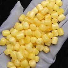 批发蜜蜡白花蜜桶珠散珠配饰 蜡质浓郁 蜜蜡配件diy挂件文玩配串