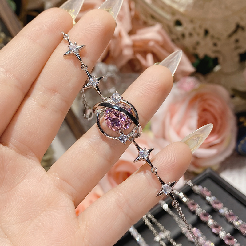 18g Weight Copper Pendant Material Zircon Inlay Material Bracelets Classification Copper Chain Material 1 Piece Quantity Holiday, Daily Occasion Copper Material Heart Shape, Flower, Bow Knot Pattern Women's Gender Inlay Design Cute, Simple Style Style Copper Inlay Heart Shape Flower Bow Knot Zircon Bracelets 10