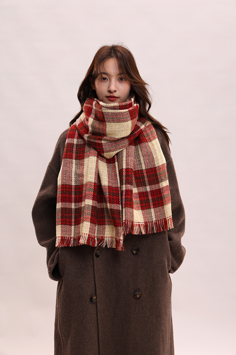 Couple Winter Thickened Versatile Student Giving Boyfriend Birthday Gift 2024 New High end Luxury Scarf_voghion.com