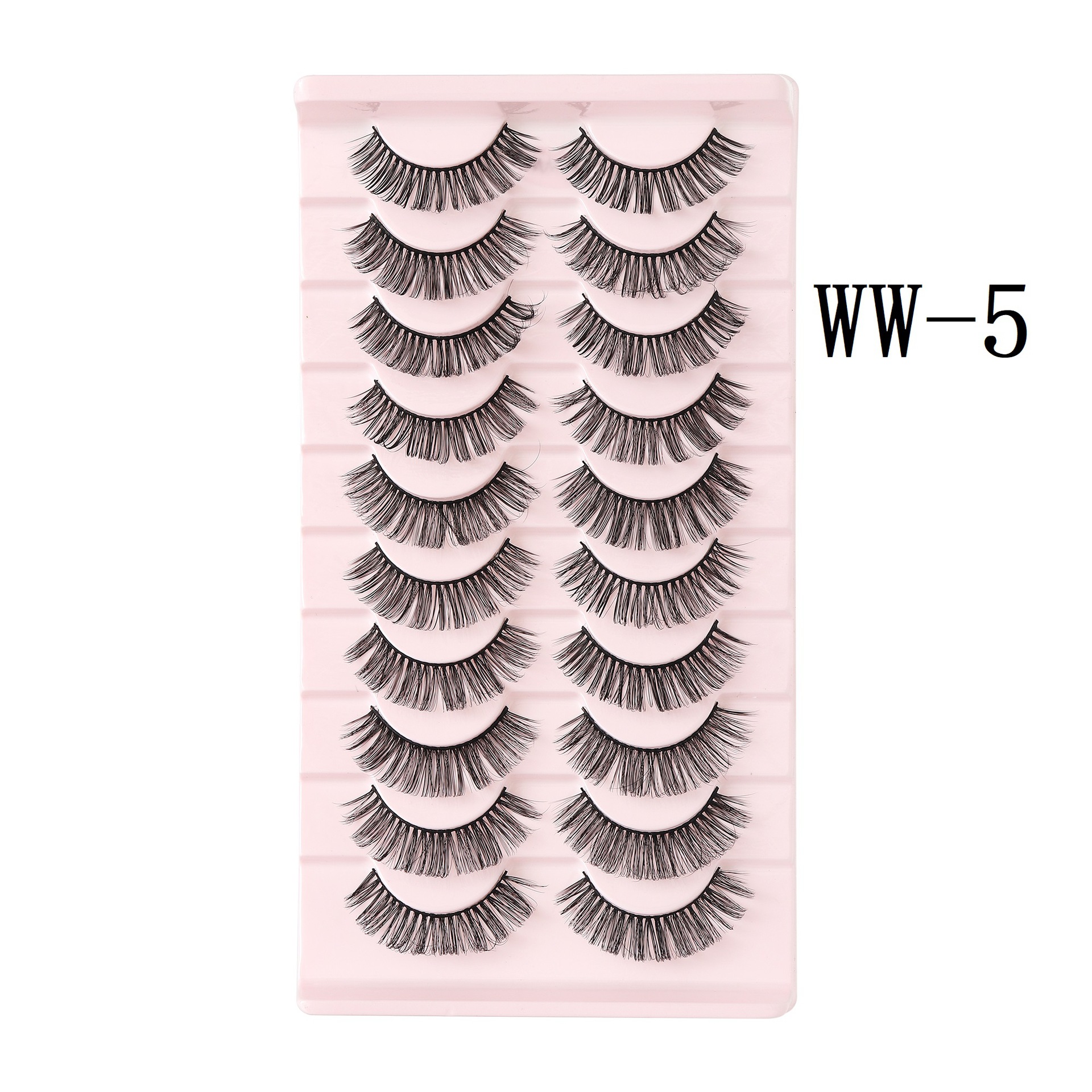 Nuevo ruso pestañas falsas DD curvadas gruesas pestañas europeas y americanas diez pares de pestañas naturales del encanto de la fibra química