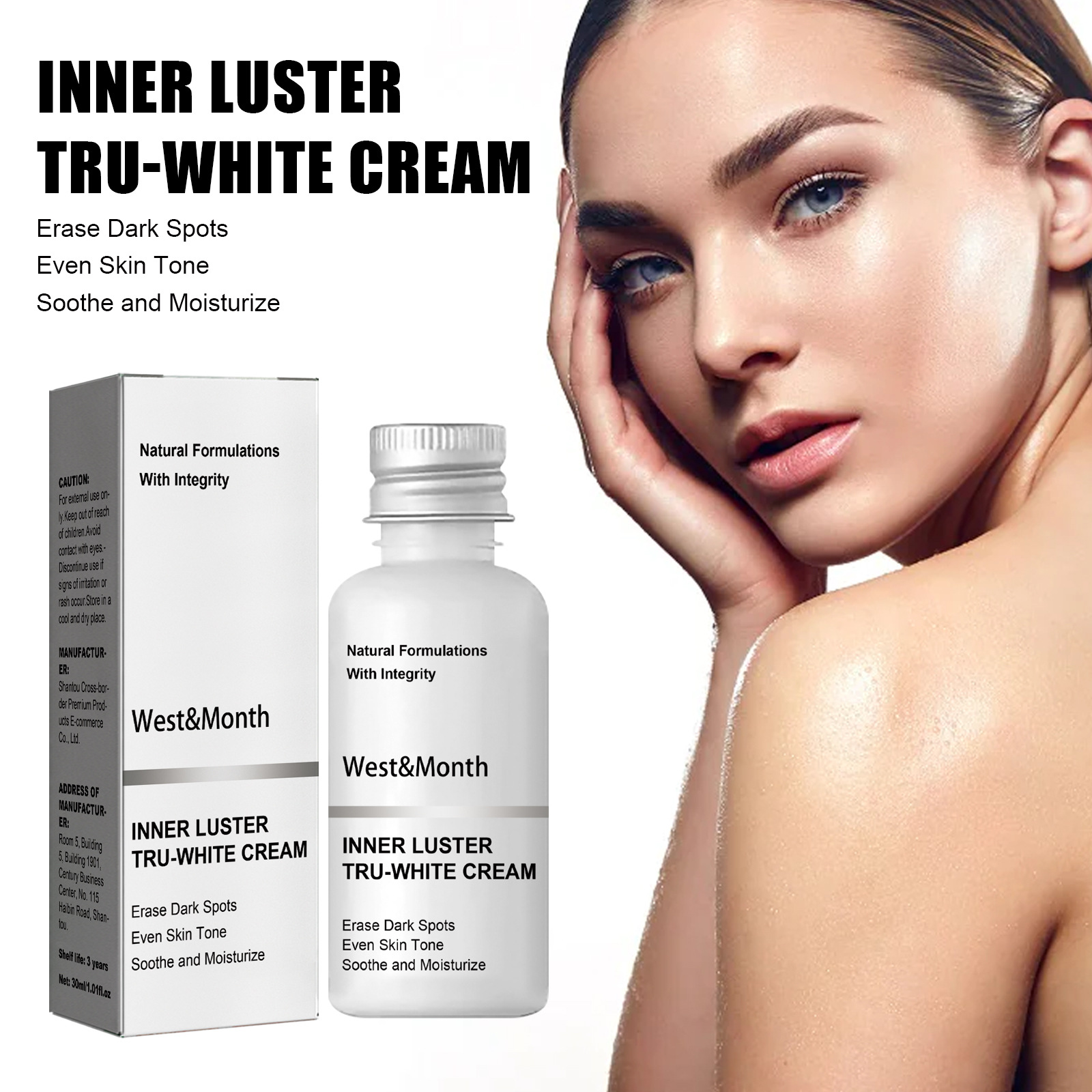 Die Körperaufhellungscreme von West&Month hellt schwarze Unterarm-Kniegelenke auf, hellt den Hautton auf, spendet Feuchtigkeit und verschönert sie_voghion.com