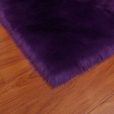 Car Carpet: Ink Wash Study Atmosphere Rug, Light - violet-4040cm-square