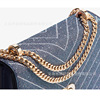 Bag, metal chain, straps, Chanel style
