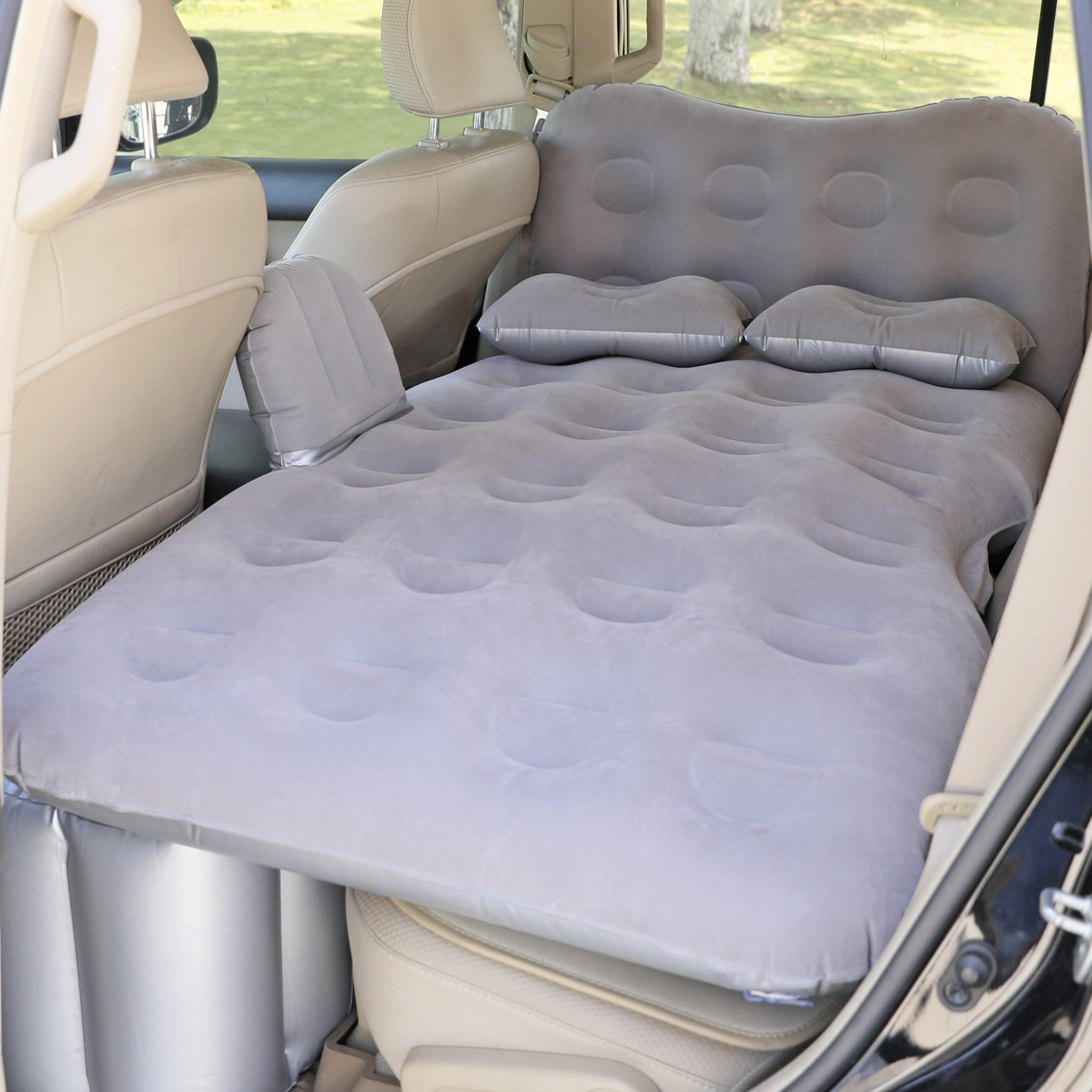 Car air mattress for the back seat of sedans, portable and comfortable for travel, quick inflation, available for dropshipping