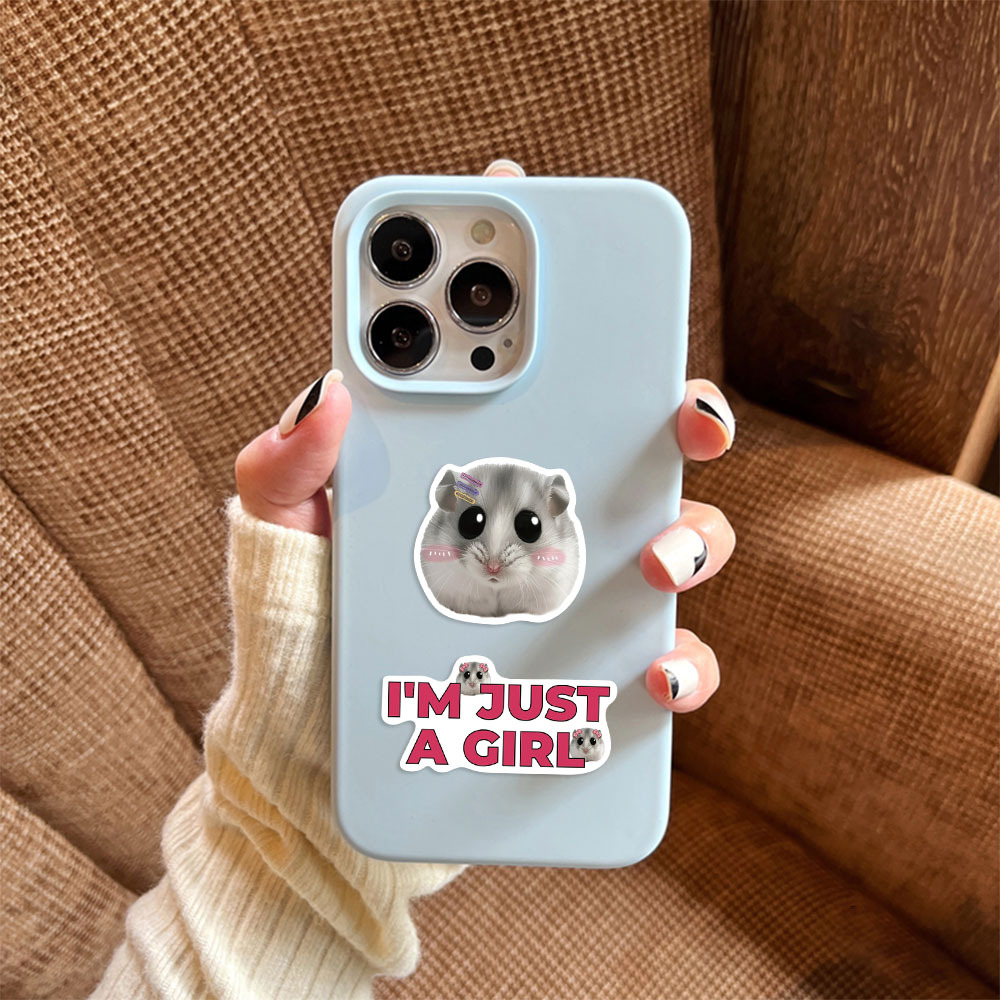22g Weight Stickers Stationery Type 1 Set Quantity Learning Occasion PVC self-adhesive Material Hamster Pattern Cute Style 1 Set Hamster Learning PVC Self-adhesive Cute Stickers 4