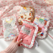 M5超仙小众手工布艺蕾丝手账本外壳手绑蝴蝶结书衣风笔记本相册本