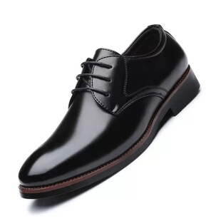 Daily Casual Breathable Classic Shoes 2025 Spring & Fall Men's Leather Shoes Business Formal Large Size Men's Shoes Drop Shipping