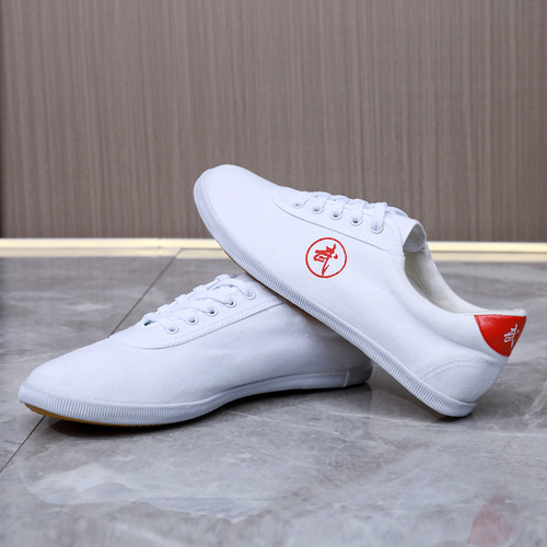 Wen Luodi martial arts shoes, men's Tai Chi shoes, women's canvas beef tendon sole training shoes, children's training performance shoes, sports shoes