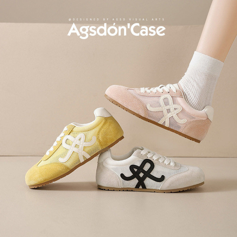 Augustion zapatos de entrenamiento alemanes amarillos sandalias deportivas para mujer 2025 nuevos zapatos de verano zapatos de malla de suela suave Forrest