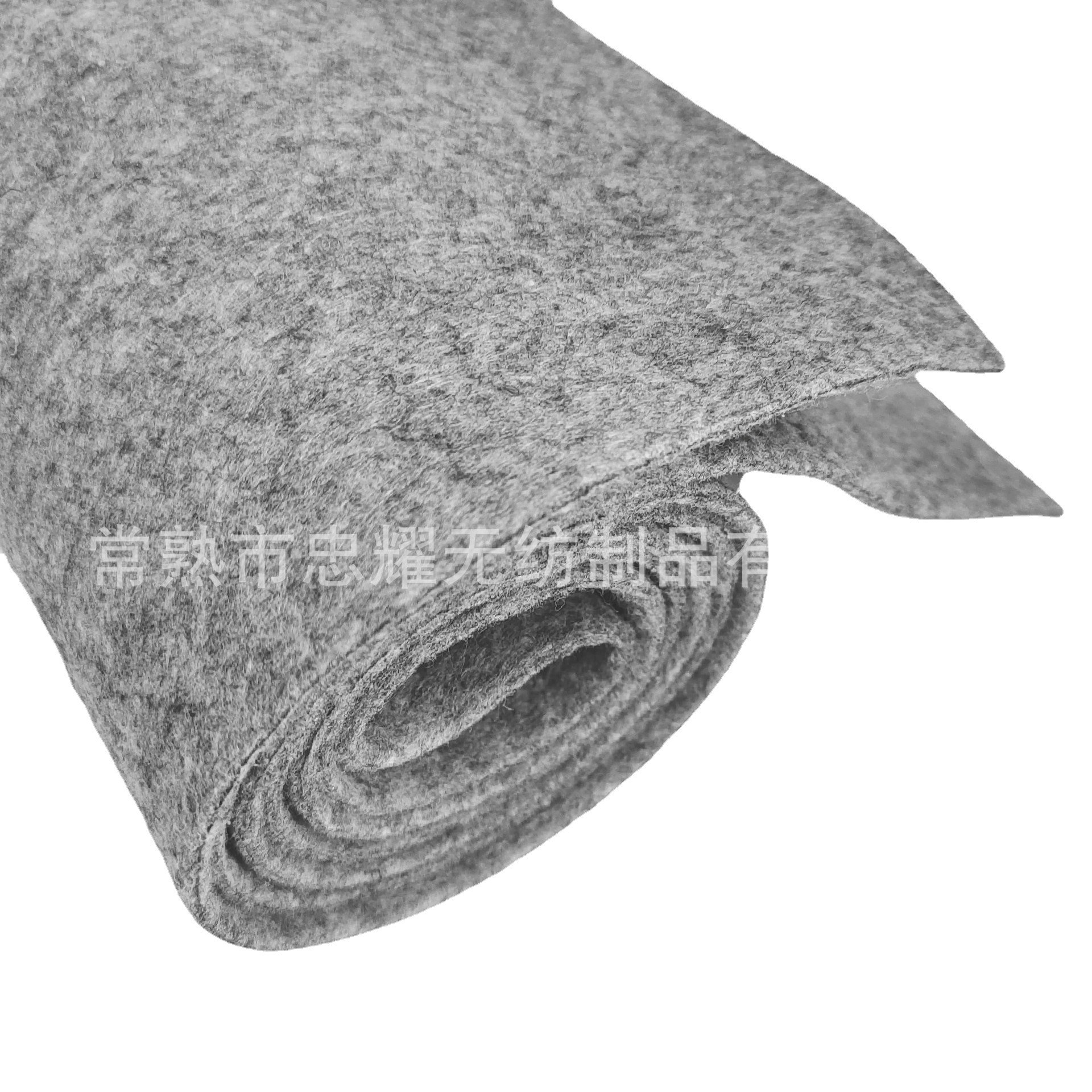 厂家灰色涤纶针刺无纺布烟灰色涤纶复合无纺布箱包内胆包装底布
