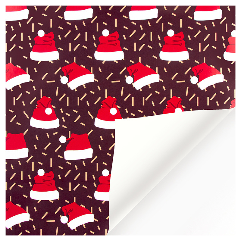 Gorro navideño con base negra; 50cm x 70cm