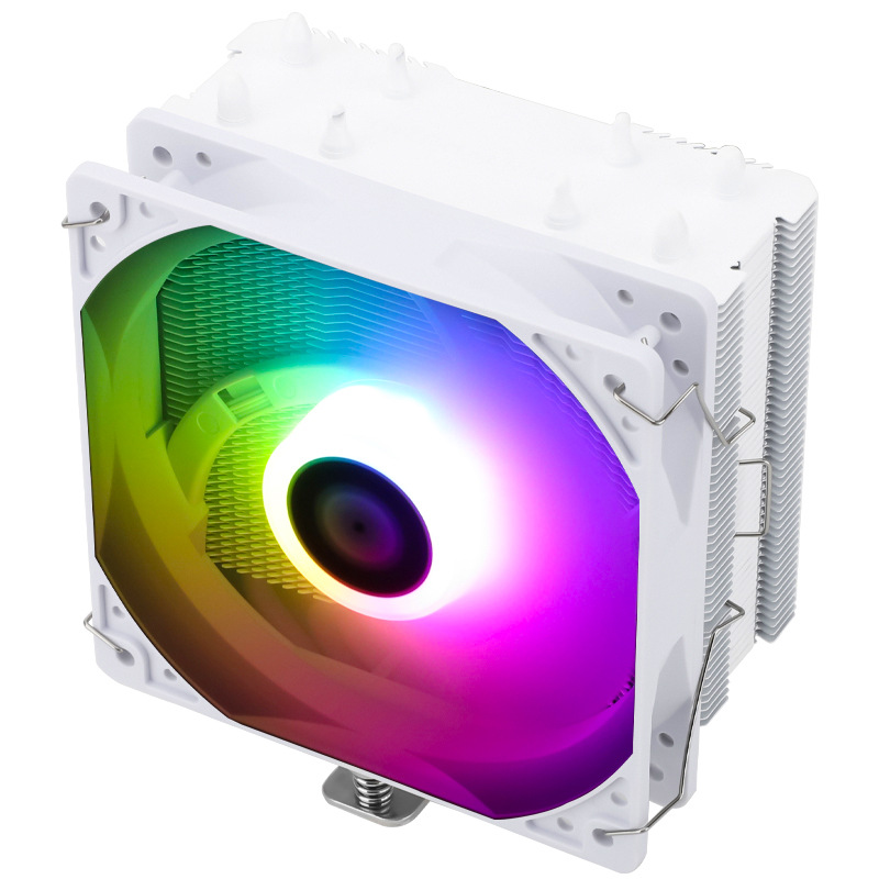 利民Thermalright AX120 R SE ARGB白色第三代4热管CPU风冷散热器