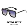 Silver frame double gray