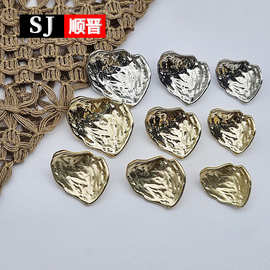 HXB6321金属扣子凹凸面毛呢大衣装饰钮扣外套西装不规则异形纽扣