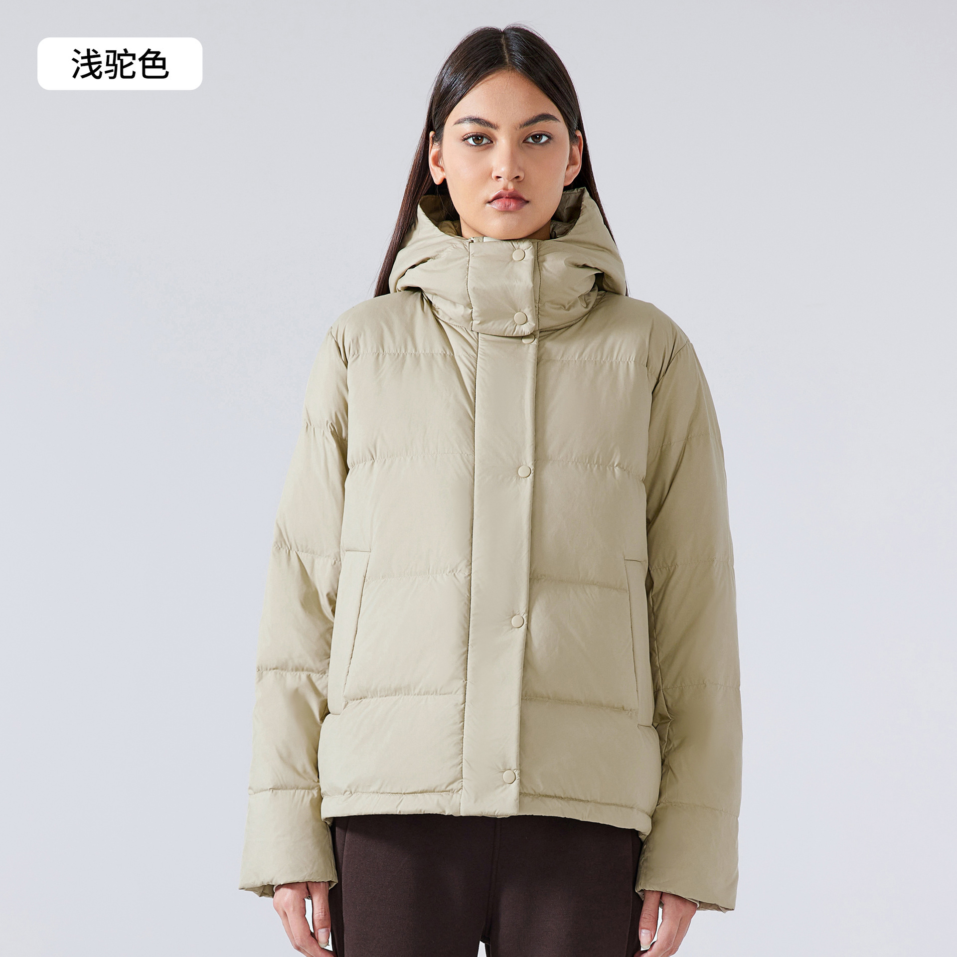 Gran tamaño encapuchado abrigo de algodón de invierno de mujer grueso abrigo de algodón 2024 nuevo estilo coreano suelto chaqueta de pan de algodón