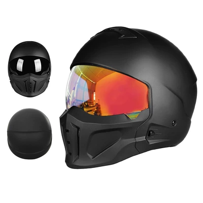 Men and Women, Summer All-Season – Motosiklet kaskı (dəbilqə) - 856-yahei-second-generation-colorful-mirror-m55-56