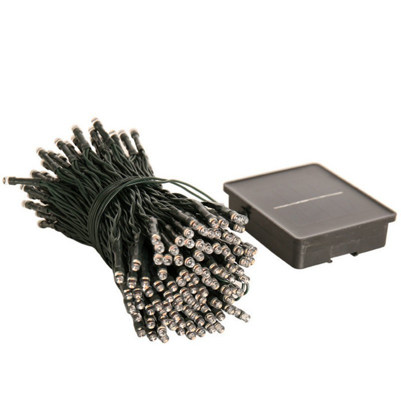 Solar LED cadena de navidad lámpara decorativa jardín patio al aire libre impermeable Año Nuevo luces de color flash cadena de luz al por mayor