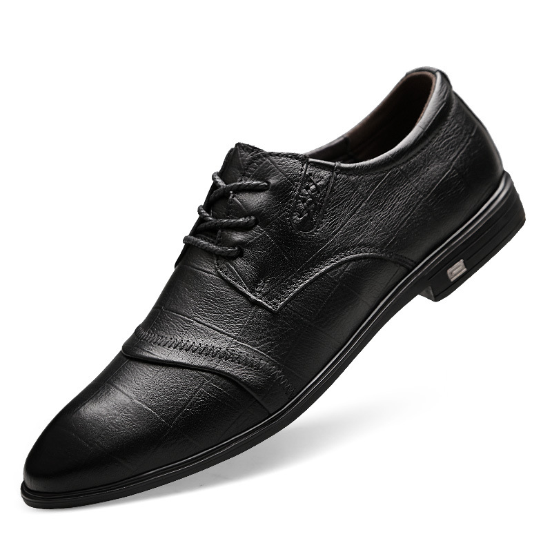 Leather Shoes Men's Leather Shoes Casual First Layer Formal Men's Shoes_vogvips.com