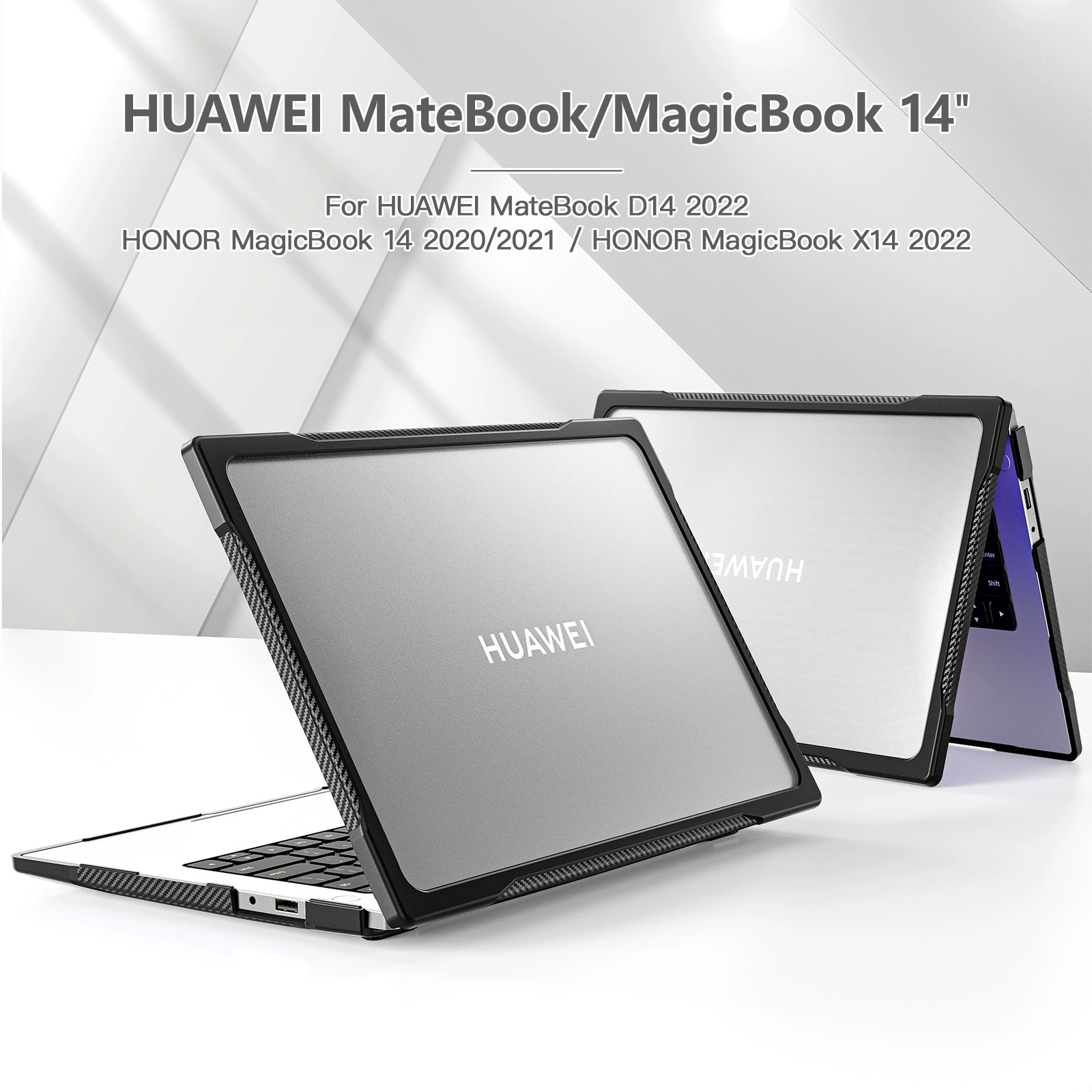 Ноутбучный чехол из матового защитного корпуса совместимый с Huawei, Honor, для ноутбука, MagicBook, X14