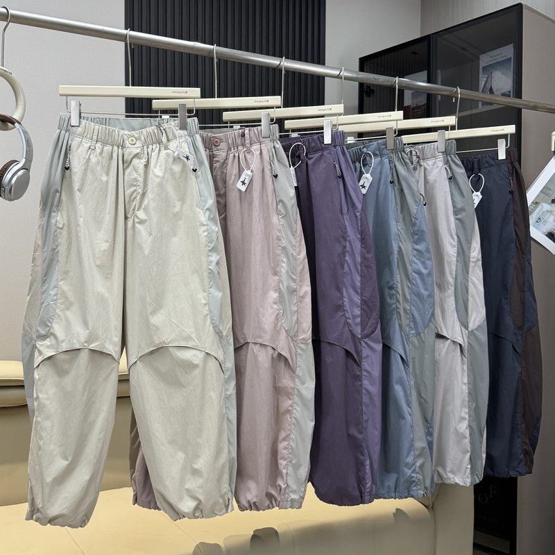 Outdoor mountain-style lightweight hiking straight-leg cargo pants for men and women, loose-fitting wide-leg slimming tactical pants, paratrooper pants Outdoor mountain-style lightweight hiking straight-leg cargo pants for men and women, loose-fitting wide-leg slimming tactical pants, paratrooper pants