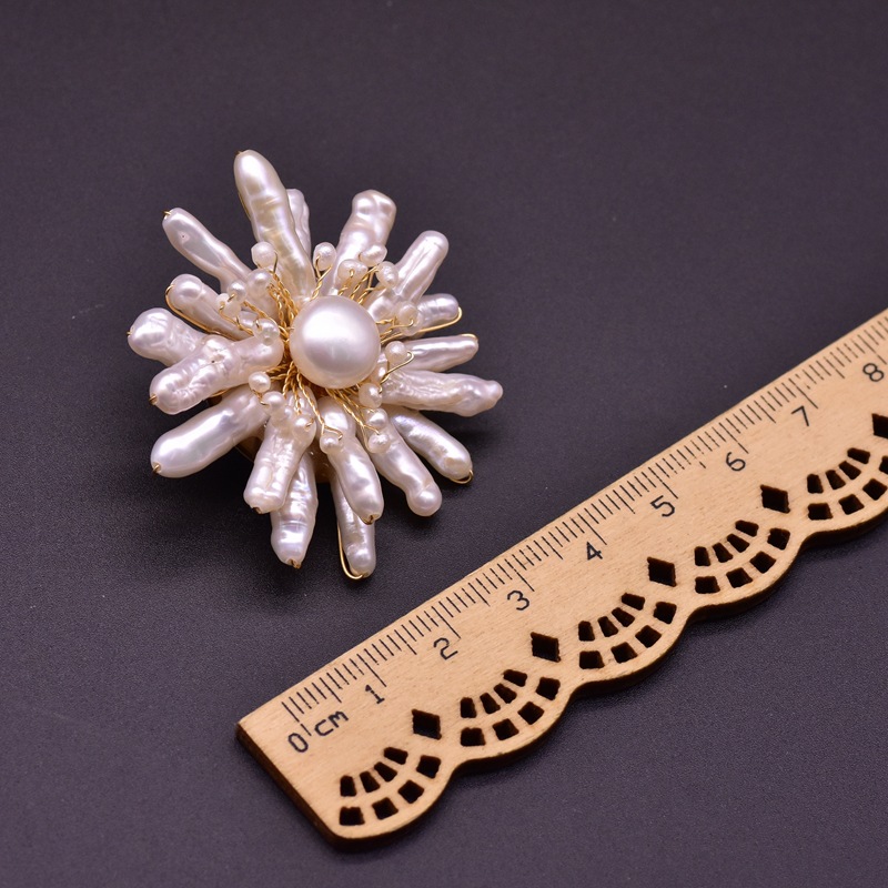 Xlentag natural barroco perla broche femenino temperamento europeo y americano original joyería hecha a mano