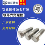 钛外六角螺栓M14*70-M14*100螺丝钛螺栓厂家直销批发
