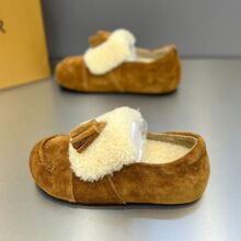 2025年冬季新款女鞋厚底增高休闲百搭时尚流苏小众设计感勃肯鞋女