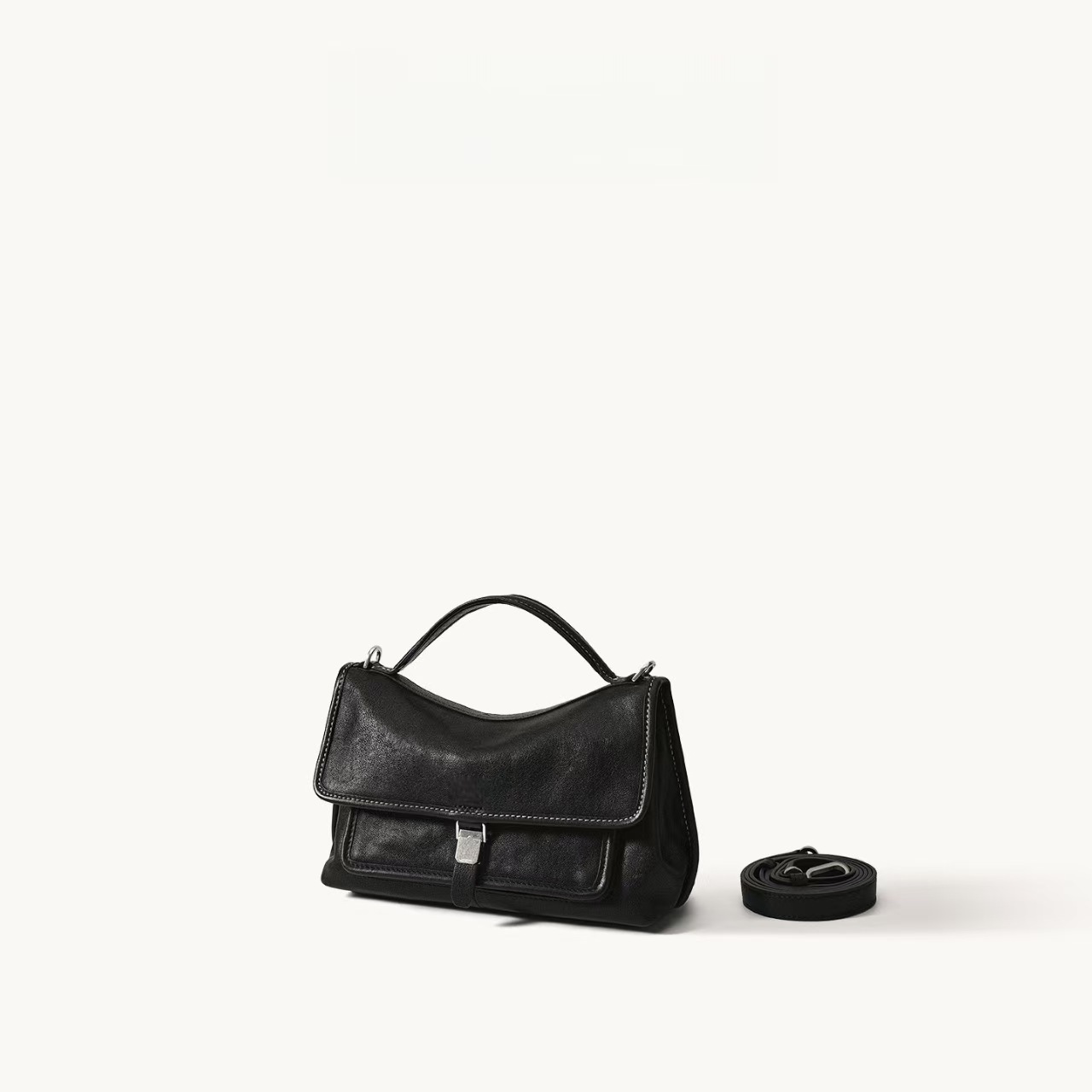 Songshan Xia Vegetable-Tanned Leather Mountain Travel Messenger Bag 2026 New Model Large Capacity Commuting Handbag Shoulder Crossbody Bag for Women