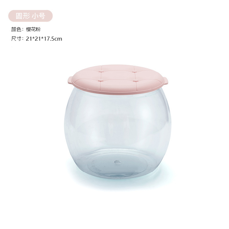 子供用ぬいぐるみ収納ボックス、丸型透明収納バケツ、家庭用積み木収納ベンチ、大容量|undefined