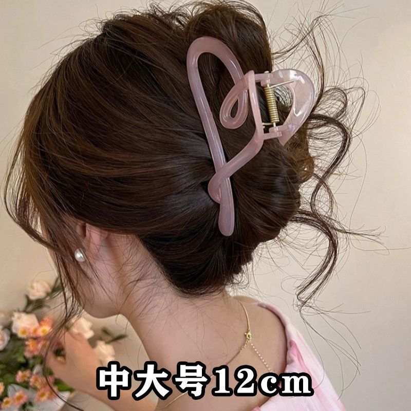 Clip de cabello refinado coreano para mujeres de alto nivel agarrar clips de cabello de tamaño grande detrás de la cabeza de cabello de tiburón clip de cabello lote de cabello