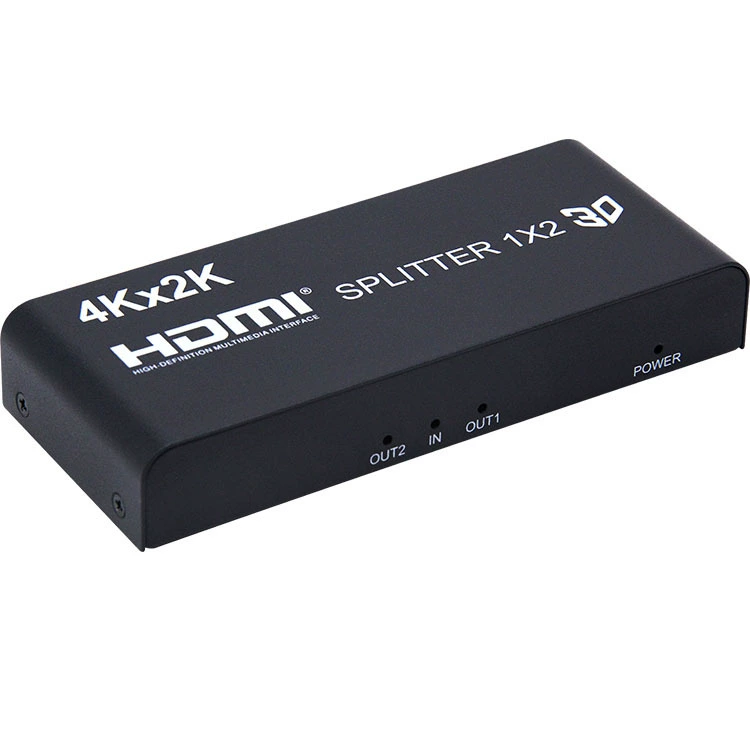 4KX2K HDMI сплиттер: один вход на два вывода, 2-портовый сплиттер высокого разрешения, один вход, два выхода HDMI Splitter