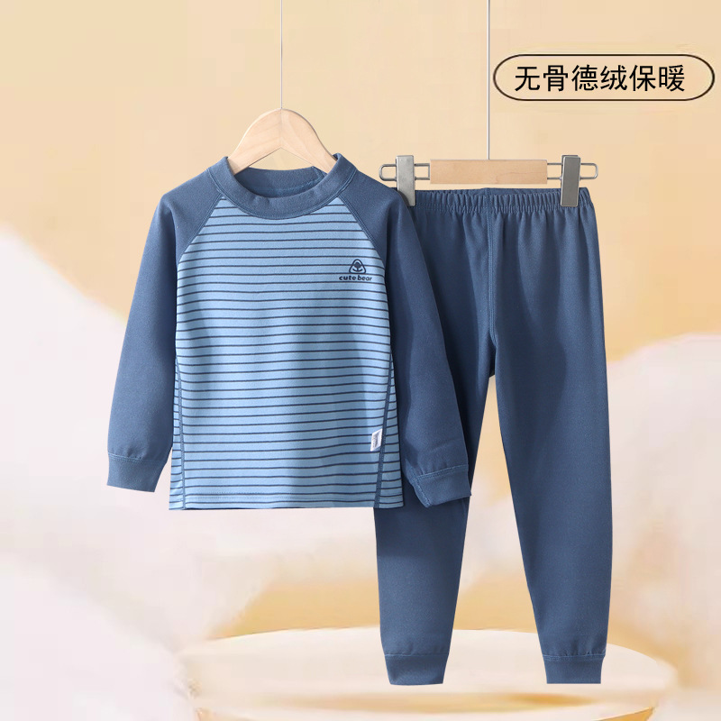 Su bebé, ropa interior caliente, pantalones de otoño para niños, conjunto de ropa interior para bebés sin hueso, 2024