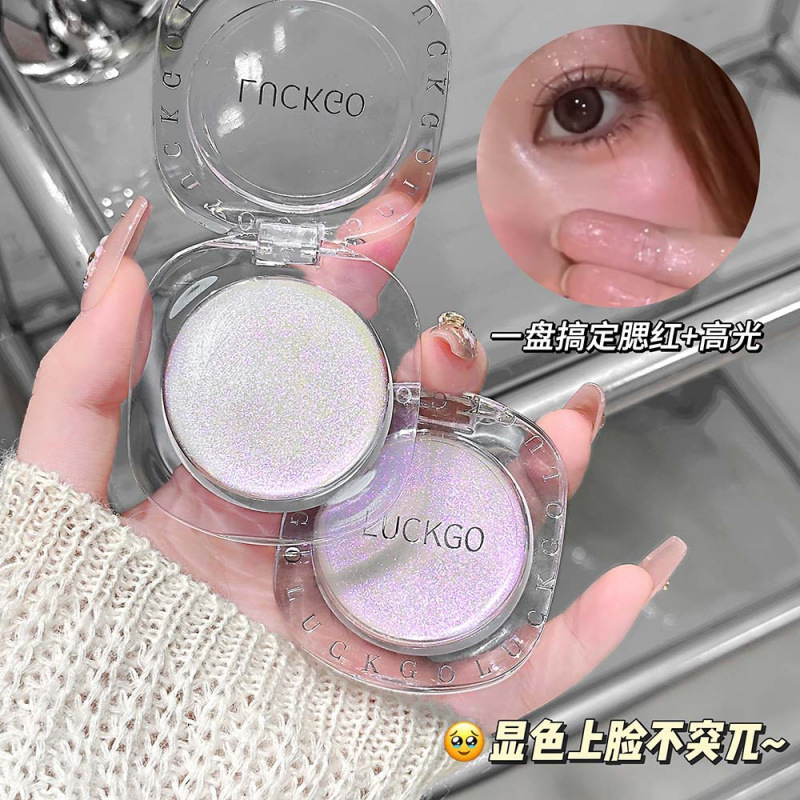 LUCKGO Crystal Translucent Magic Blush Gel Blush Natural Cosméticos Maquillaje transfronterizo de fiesta estudiantil