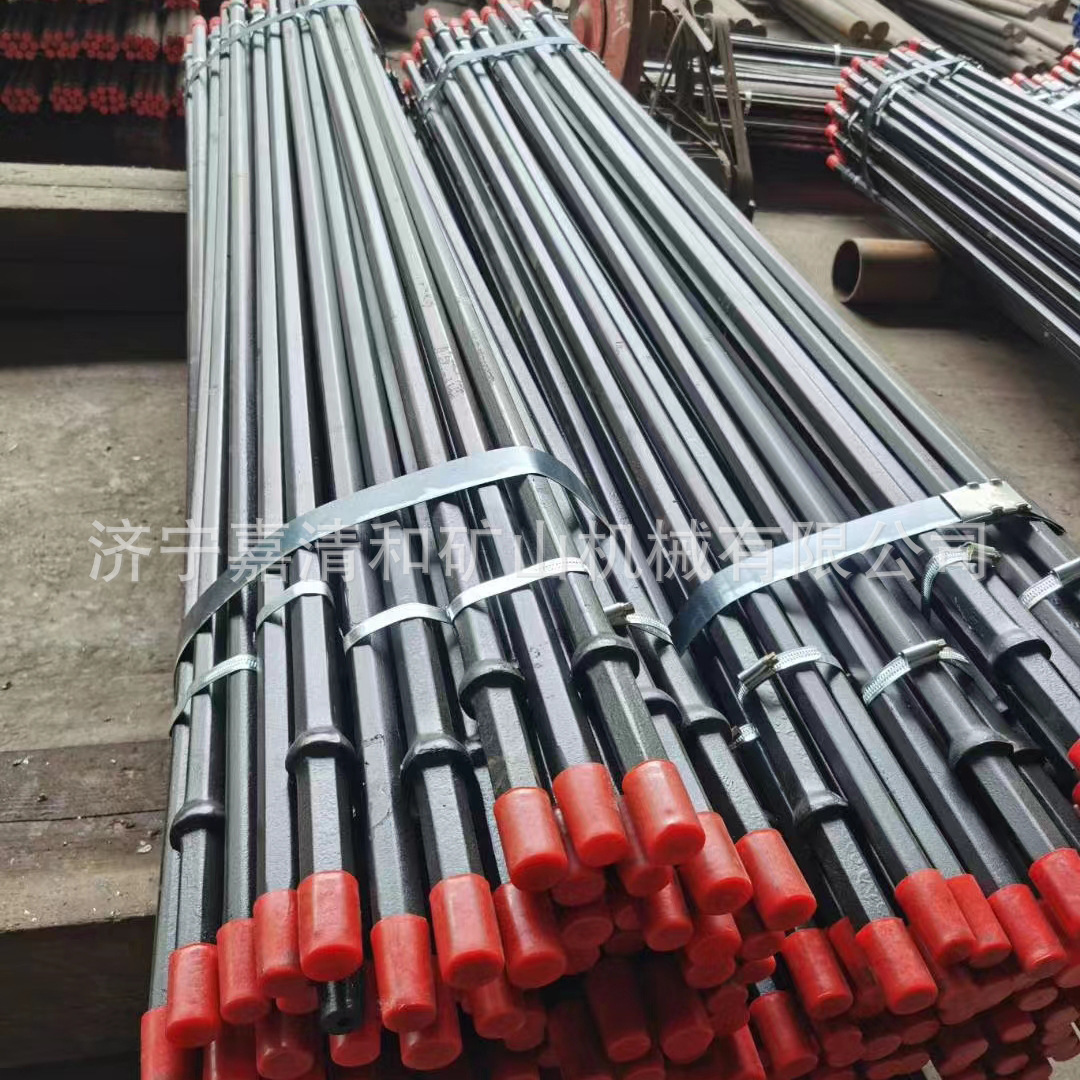 煤矿用1米凿岩机钎杆B22六角风钻杆矿山钻孔用2.5米钻杆厂家批发