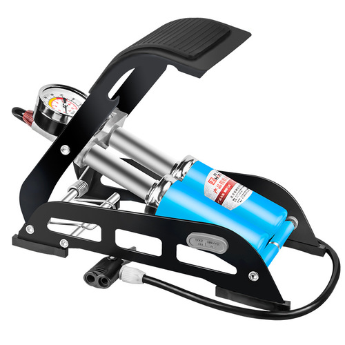 Oner Dual-Cylinder Pedal Inflator High-Pressure Portable Bicycle Electric Motorcycle Car Foot Pump