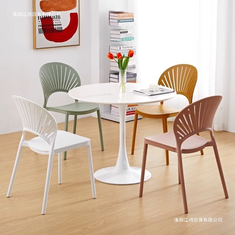 Computer Chair, Comfortable and Sedentary, College Student Dormitory Chair, Desk, Study Back Chair, Commercial Thickened Plastic Dining Chair Stool