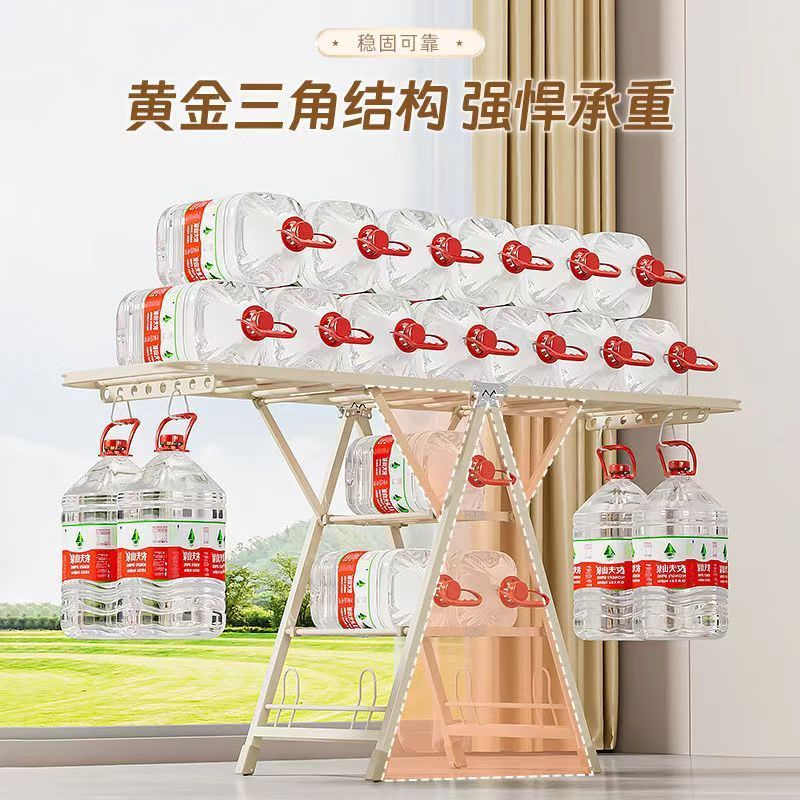 percha de ropa plegable piso doméstico balcón interior bebé percha de ropa fría engrosada ropa de sol gruesa colcha de edredón