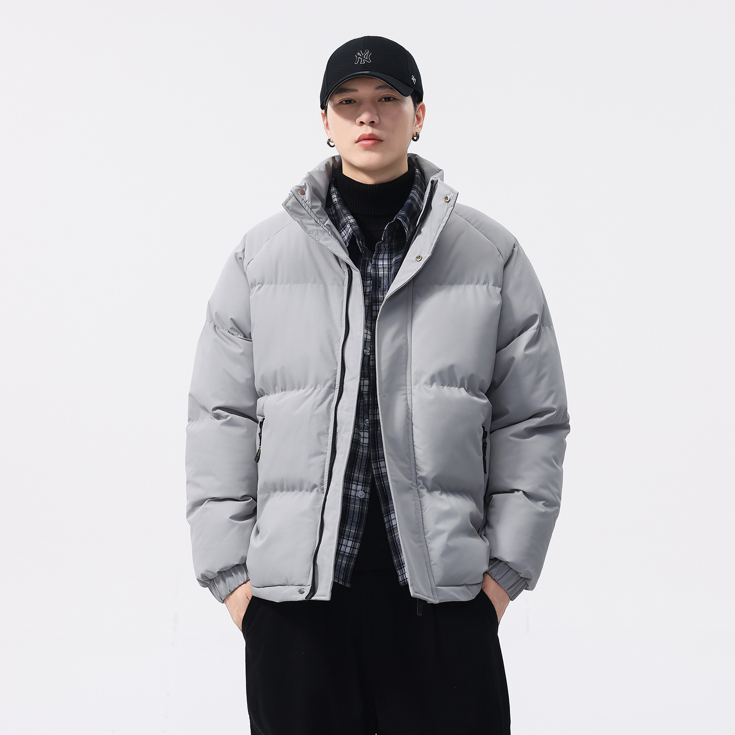 Трендовый зимний модный удерживающий тепло пуховик, куртка, в американском стиле, свободный крой