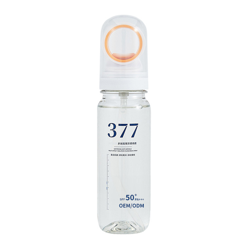 377 美白日焼け止めスプレー OEM 工場は飛行機に搭載可能 小型絞り SPF50 抗シワ マルチ効果アイソレーション日焼け止め|undefined