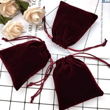 【】源头厂家天鹅绒布袋手机电源收纳袋抽绳首饰收口袋定制