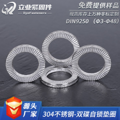 ステンレス製二重円盤セルフロックワッシャー DIN25201 二重重ね緩み止め防振ロックワッシャー 二重円盤ロックワッシャー