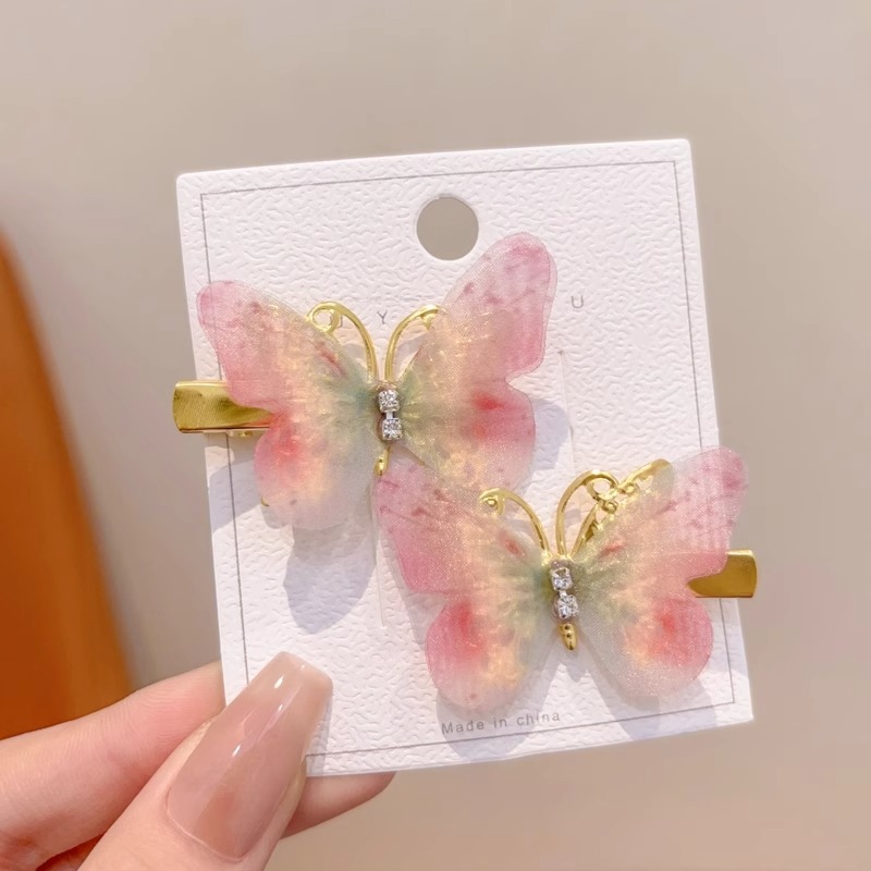 6 un par de mariposas de color cerezo