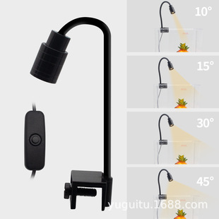 Fish Tank South American Small Spotlight Clip Lamp Mini Native Tank Aquarium Ornamental Lighting Led Lamp Landscaping Lamp Square Tank Clip Lamp